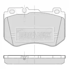 Комплект тормозных колодок, дисковый тормоз BORG & BECK купить