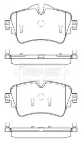 Комплект тормозных колодок, дисковый тормоз BORG & BECK купить