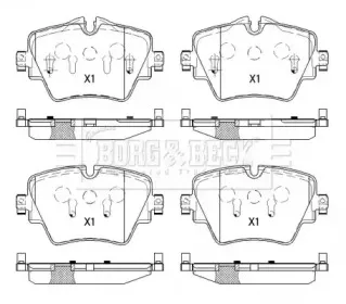 Комплект тормозных колодок, дисковый тормоз BORG & BECK купить