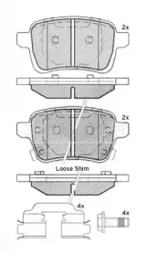 Комплект тормозных колодок, дисковый тормоз BORG & BECK купить