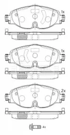 Комплект тормозных колодок, дисковый тормоз BORG & BECK купить