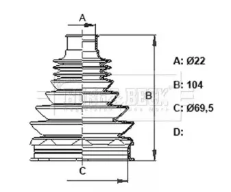 Пыльник, приводной вал BORG & BECK купить