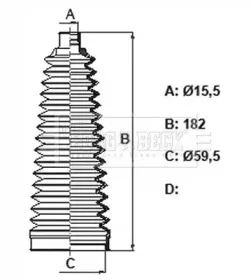 Пыльник, рулевое управление BORG & BECK купить