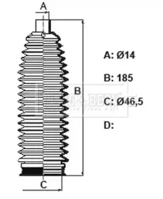 Пыльник, рулевое управление BORG & BECK купить