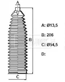 Пыльник, рулевое управление BORG & BECK купить