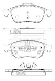 Комплект тормозных колодок, дисковый тормоз BORG & BECK купить