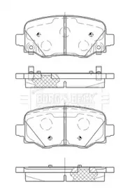 Комплект тормозных колодок, дисковый тормоз BORG & BECK купить