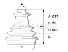 Пыльник, приводной вал BORG & BECK купить