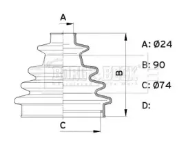Пыльник, приводной вал BORG & BECK купить