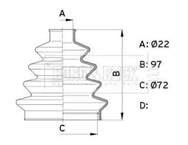 Пыльник, приводной вал BORG & BECK купить