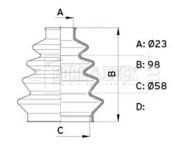 Пыльник, приводной вал BORG & BECK купить