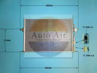 Конденсатор, кондиционер AUTO AIR GLOUCESTER купить