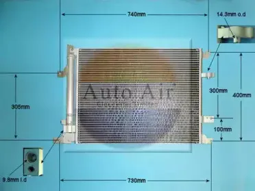 Конденсатор, кондиционер AUTO AIR GLOUCESTER купить