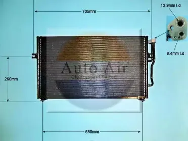 Конденсатор, кондиционер AUTO AIR GLOUCESTER купить