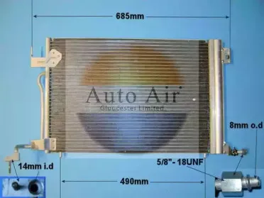 Конденсатор, кондиционер AUTO AIR GLOUCESTER купить