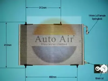 Конденсатор, кондиционер AUTO AIR GLOUCESTER купить