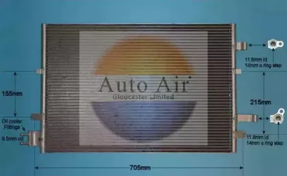 Конденсатор, кондиционер AUTO AIR GLOUCESTER купить