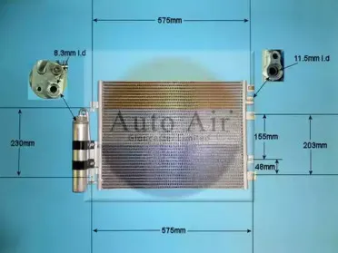 Конденсатор, кондиционер AUTO AIR GLOUCESTER купить