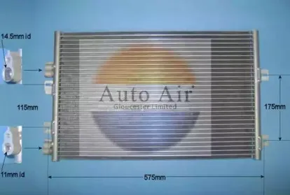 Конденсатор, кондиционер AUTO AIR GLOUCESTER купить