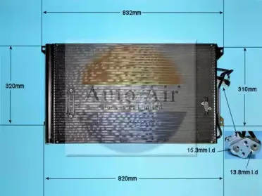 Конденсатор, кондиционер AUTO AIR GLOUCESTER купить