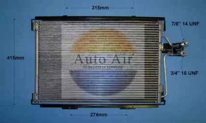 Конденсатор, кондиционер AUTO AIR GLOUCESTER купить