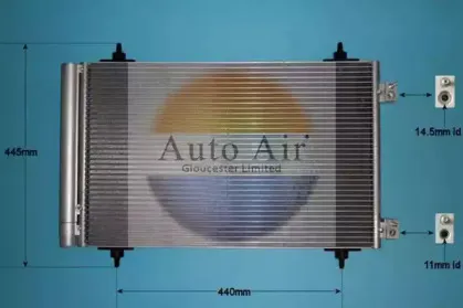 Конденсатор, кондиционер AUTO AIR GLOUCESTER купить