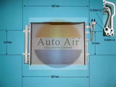 Конденсатор, кондиционер AUTO AIR GLOUCESTER купить