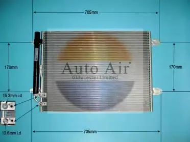 Конденсатор, кондиционер AUTO AIR GLOUCESTER купить