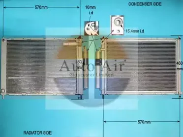 Конденсатор, кондиционер AUTO AIR GLOUCESTER купить