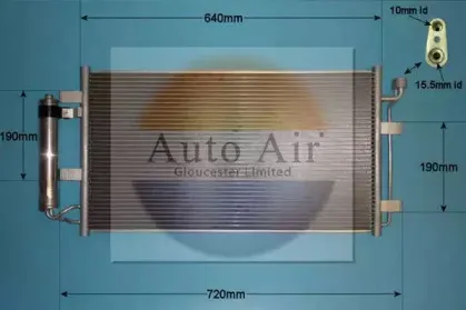 Конденсатор, кондиционер AUTO AIR GLOUCESTER купить