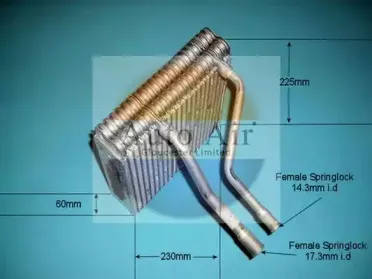Испаритель, кондиционер AUTO AIR GLOUCESTER купить
