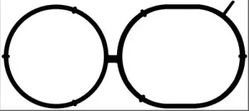 Прокладка колектора двигуна гумова BGA купить