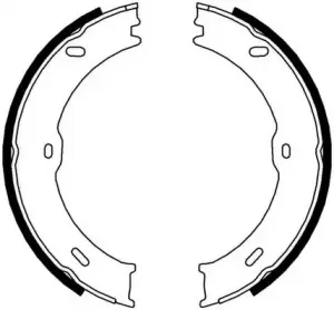 Комплект тормозных колодок, стояночная тормозная система JURID купить