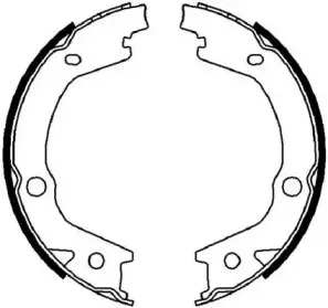 Комплект тормозных колодок, стояночная тормозная система JURID купить