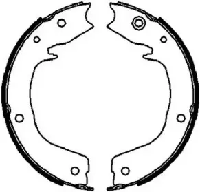 Комплект тормозных колодок, стояночная тормозная система JURID купить