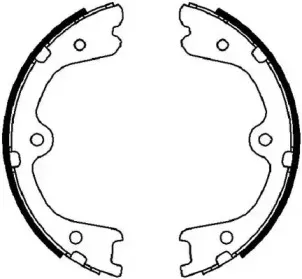 Комплект тормозных колодок, стояночная тормозная система JURID купить
