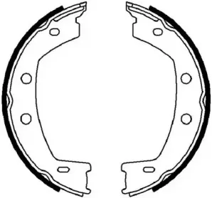 Комплект тормозных колодок, стояночная тормозная система JURID купить