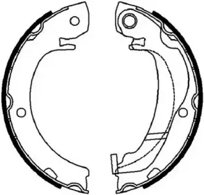 Комплект тормозных колодок, стояночная тормозная система JURID купить
