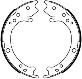 Комплект тормозных колодок, стояночная тормозная система JURID купить