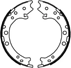 Комплект тормозных колодок, стояночная тормозная система JURID купить