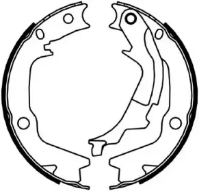 Комплект тормозных колодок, стояночная тормозная система JURID купить