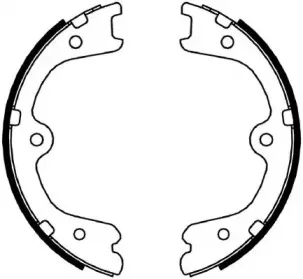 Комплект тормозных колодок, стояночная тормозная система JURID купить