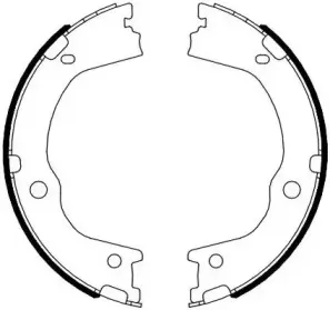 Комплект тормозных колодок, стояночная тормозная система JURID купить