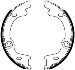 Комплект тормозных колодок, стояночная тормозная система JURID купить