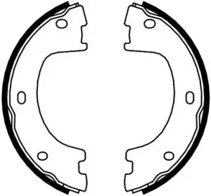 Комплект тормозных колодок, стояночная тормозная система JURID купить