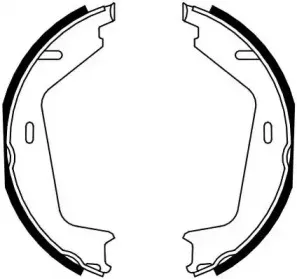 Комплект тормозных колодок, стояночная тормозная система JURID купить