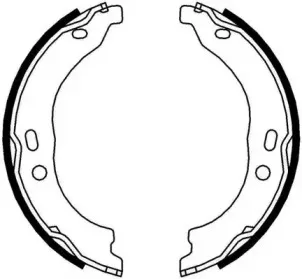 Комплект тормозных колодок, стояночная тормозная система JURID купить