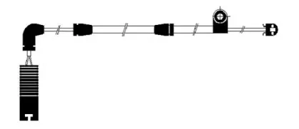 Сигнализатор, износ тормозных колодок JURID купить
