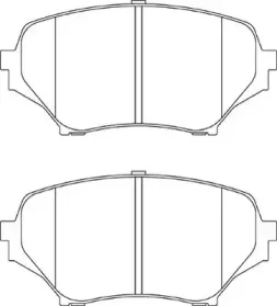 Комплект тормозных колодок, дисковый тормоз JURID купить