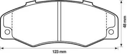 Комплект тормозных колодок, дисковый тормоз JURID купить